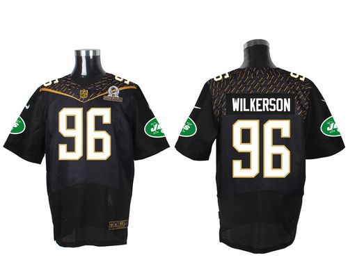 Nike Jets #96 Muhammad Wilkerson Black 2016 Pro Bowl Men's Stitched NFL Elite Jersey
